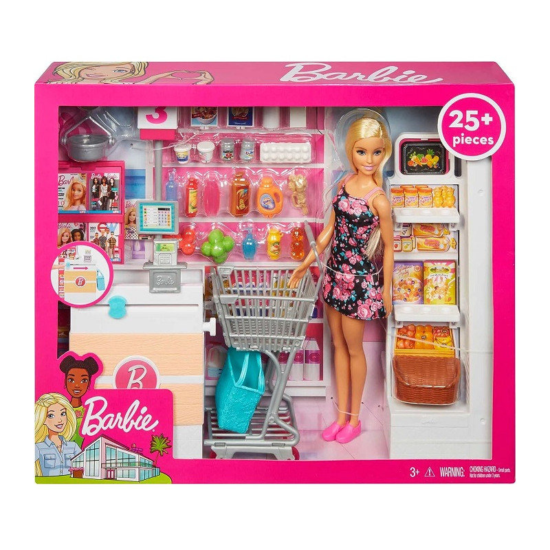 Mattel Il Supermercato di Barbie Playset con Bambola