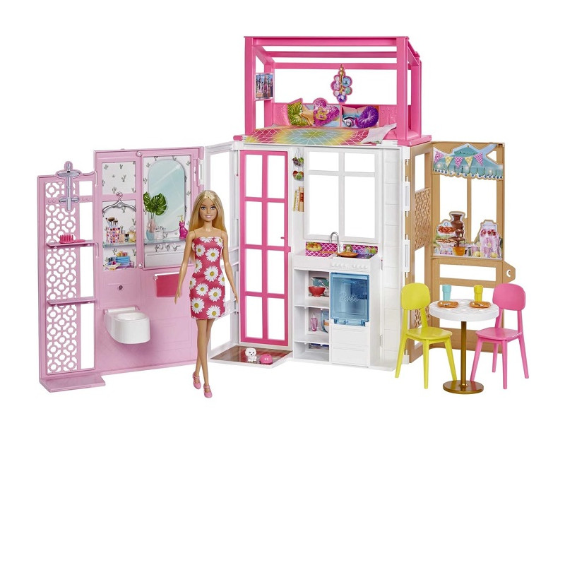 Mattel Barbie Loft Playset con Bambola e Casa a 2 Piani