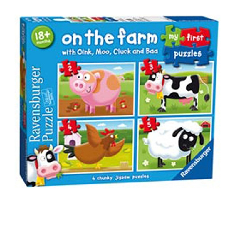 Ravensburger On The Farm My First Puzzle Fattoria