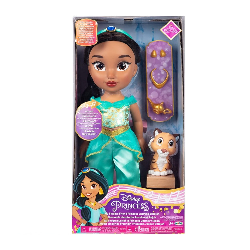 Jakks Pacific Disney Princess Jasmine con Raja Cantante