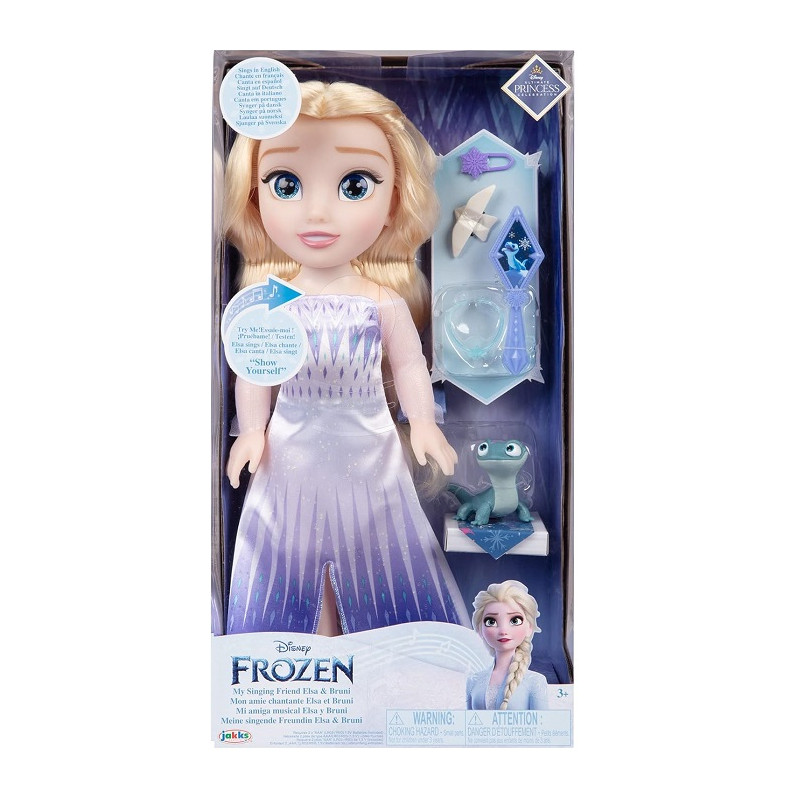 Jakks Pacific Frozen Elsa Bambola Cantante con Accessori 38 cm