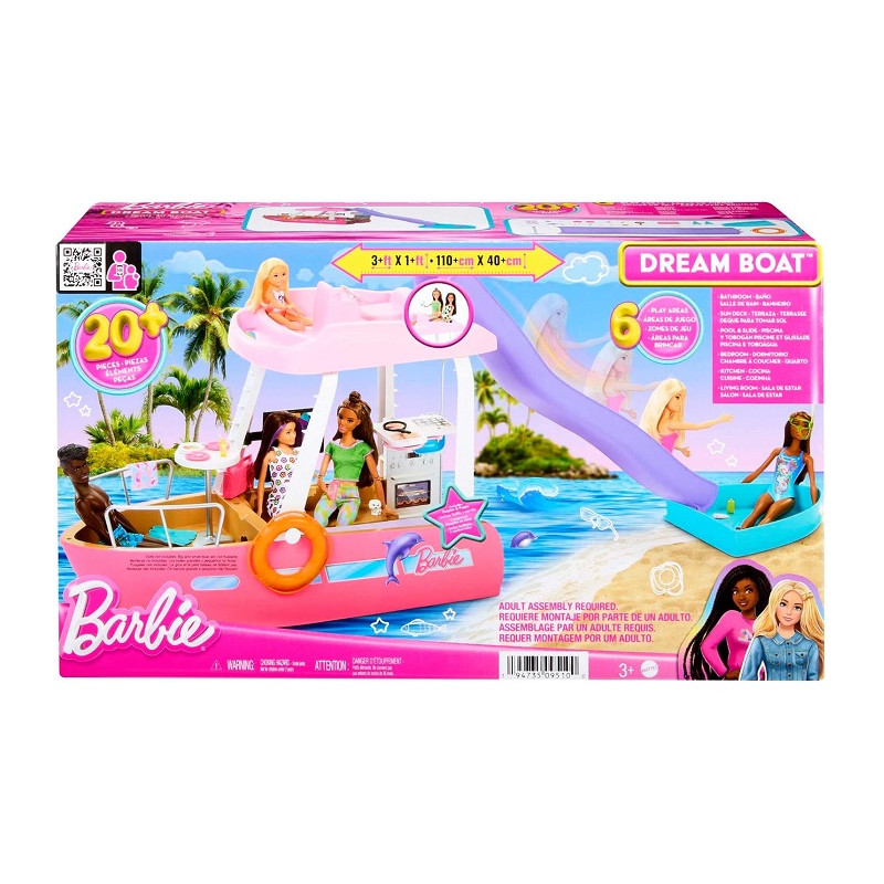 Mattel Barbie Barca dei Sogni Playset con Piscina ed Accessori