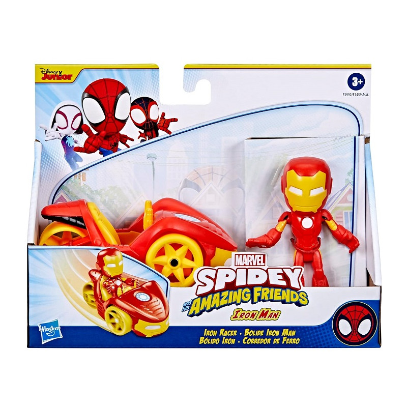 Hasbro Marvel Spidey ed i Suoi Fantastici Amici Iron Man con Veicolo
