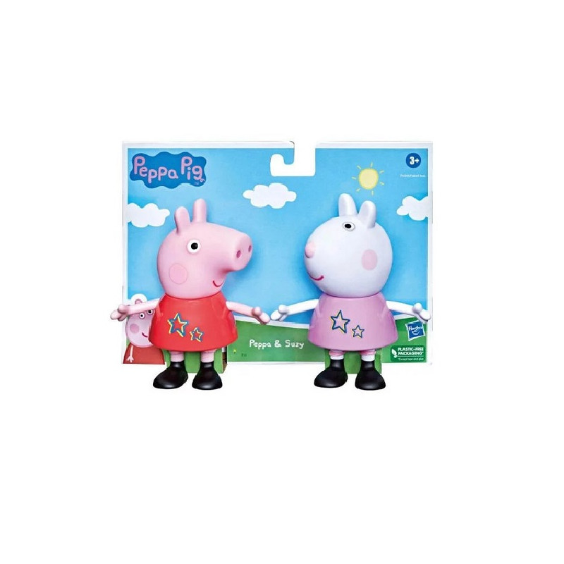 Hasbro Peppa Pig e Suzy Bambole Articolate 13 cm
