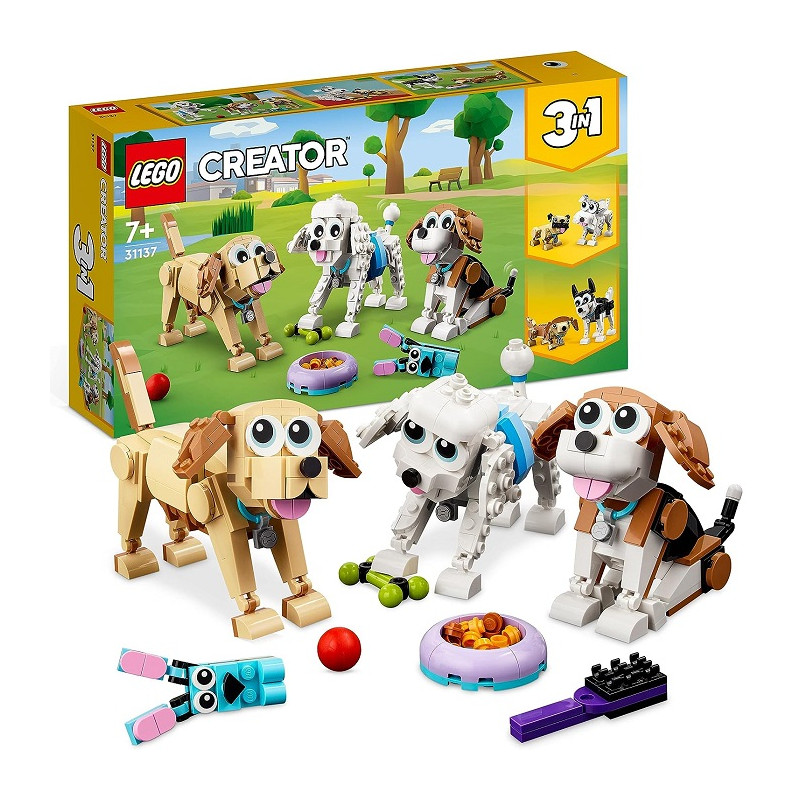 Lego Creator 31137 Adorabili Cagnolini Set 3 in 1