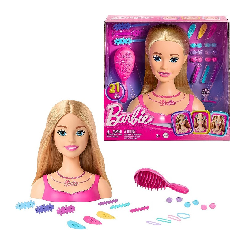 Mattel Barbie Value Stylinghead Testa da Acconciare con 20 accessori