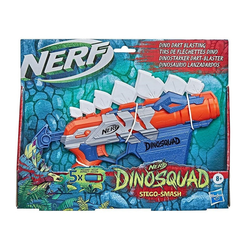 Hasbro Nerf DinoSquad, Stego-Smash blaster lancia 5 dardi
