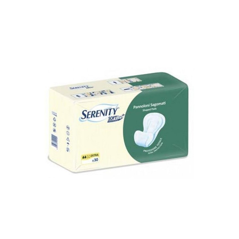 Serenity Soft Dry Pannoloni per Adulto Sagomati Extra Confezione da 30 Pezzi