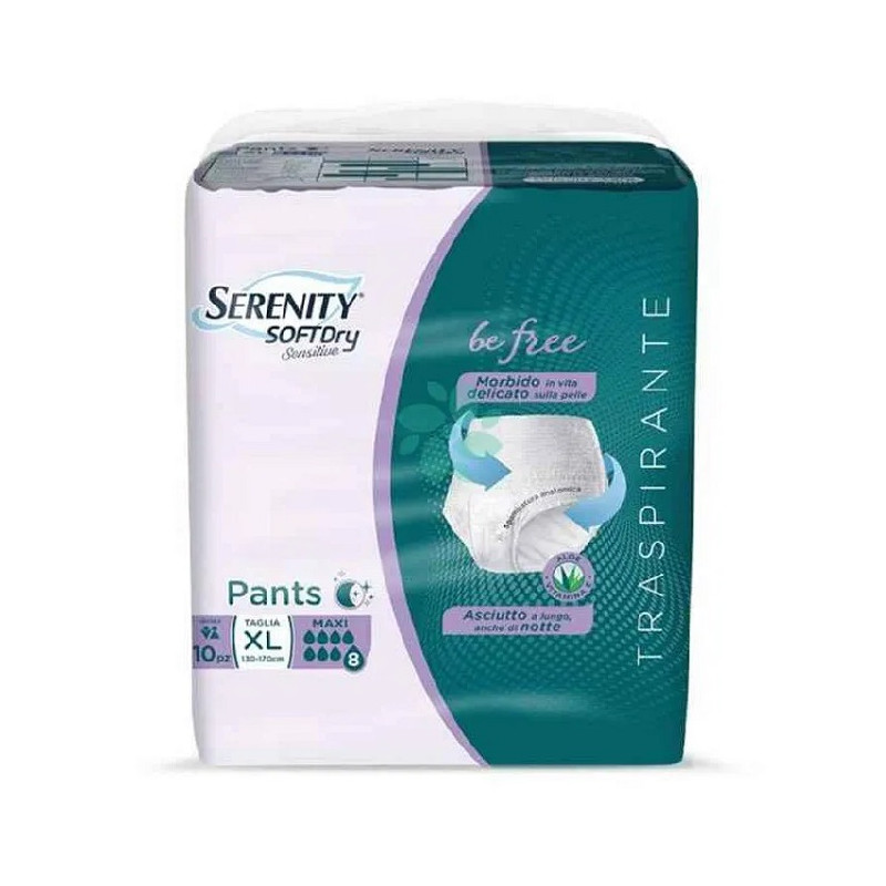 Serenity Soft Dry Sensitive Pannoloni Adulto Maxi Taglia XL Confezione da 10 pezzi
