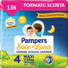 Pampers Sole e Luna Pannolini Maxi, Bambini Unisex, Taglia 4 (7-18 kg) Offerta 144 Pannolini