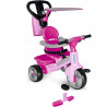 Famosa Feber Triciclo Baby Plus Music 3 in 1 Con Cappottina colore Rosa