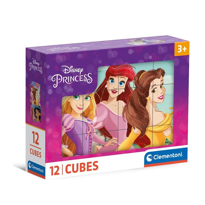 Clementoni Disney Principesse Puzzle 12 Cubi