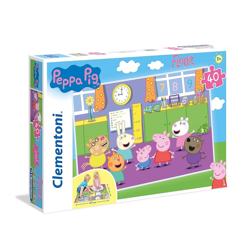 Clementoni 25458 Peppa Pig Puzzle Floor 40 pezzi